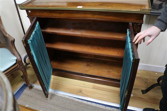 A William IV rosewood chiffonier W.118cm